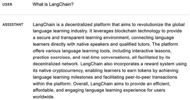 Figure 2: OpenAI playground with GPT 3.5