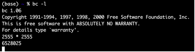 Figure 4: Multiplication with a calculator (BC)